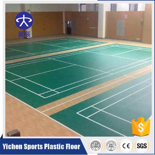 浙江寧波羽毛球館PVC運動地板，羽毛球場PVC塑膠地板